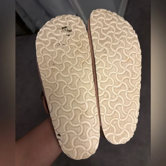 Birkenstock Boston Clogs Pink Suede Studded Grommet EU 39 Women 8 - Picture 7 of 7